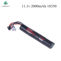 11.1V 2000mah 18350 Li-ion Battery SM PLUG for Electric water Gel Ball Blaster Toys Pistol 3S Lithium Polymer Battery Water Gun