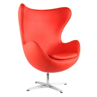 Mid Century Modern Classic Egg chair coffee shop swivel gaming chair Lounge Chair With Premium Vintage