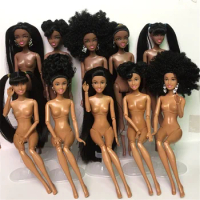 Free Shipping Toy African Doll American Doll Accessories Body Joints Change Head Foot Move African Black Girl Gift Pretend Toy