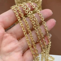 Kalung Rantai Nori Ukir Mewah Elegan Cantik Titanium Kualitas Premium Anti Karat Anti Luntur