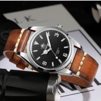 ADDIES Men Automatic Watch 38mm Luxury Watches Mechanical Wristwatch Diver 100M Waterproof Retro BGW-9 Luminous Sapphire NH38