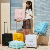 18 Inch Carrier Girl Travel Cabin Suitcase With Wheels Boy Carry On Trolley Rolling Luggage Check-in Case Valises Free Shipping