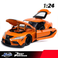 1:24 Fast &amp; Furious 9 Supra GR Alloy Car Model Diecasts &amp; Toy Vehicles Collect Car Toy Boy Birthday gifts