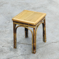 簡約竹製椅子餐椅家用靠背竹椅休閑凳子竹子家具單人茶椅老式方凳