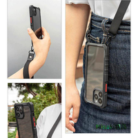 韓國mercury適用蘋果15promax手機殼 防摔盔甲帶掛繩氣囊iPhone15promax保護套可斜挎長掛繩戶外全包軍工抗摔-Misaki精品