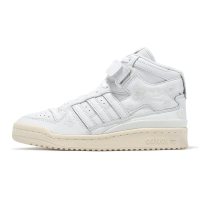 adidas 休閒鞋 Forum Mid HNM 男鞋 女鞋 白 皮革 奶油底 櫻花 復古 愛迪達 IG9646