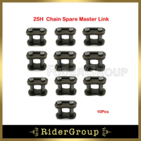 10Pcs 25H Chain Spare Master Links For 2 Stroke Mini Moto Dirt Pocket Bike Gas E Scooter 33cc 43cc 47cc 49cc