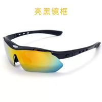 騎行眼鏡偏光太陽眼鏡戶外運動近視護目鏡鏡片風沙單車女騎行鏡