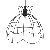 โคมไฟแขวนเหล็ก E27x1 LUZINO รุ่น F7901B-MBK สีดำ