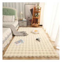 【居家新生活】3D奶油風毛絨地毯60*180cm 仿兔毛地墊