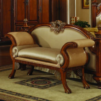 American solid wood leather sofa chair European-style carved whole book chair boss chair office chair office furniture