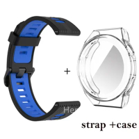 22mm WatchBand For Huawei Watch GT 3 pro 46mm Strap for Huawei GT 2 pro GT2e Bracelet Silicone Wristband Band Protector Case