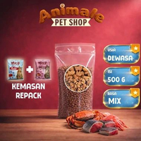NICE REPACK CAT FOOD | MAKANAN KUCING TERMURAH | BERKUALITAS | 500g MIX TUNA SEAFOOD