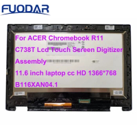 For ACER Chromebook R11 C738T Lcd Touch Screen Digitizer Assembly With Bezel 11.6 inch laptop cc HD 1366*768