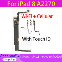 Unlocked for ipad 8 A2270 Motherboard WLAN + Cellular Version With Full Sysytems 32GB 128GB Logic Board for ipad 8 A2270