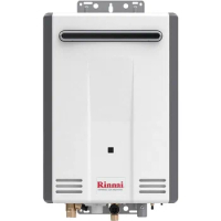 Rinnai V53DeP Tankless Hot Water Heater, 5.3 GPM, Propane, Outdoor Installation