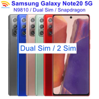 Samsung Galaxy Note20 Note 20 5G N9810 Dual Sim 6.7" 256GB ROM 8GB RAM NFC Snapdragon Unlocked Original Android Cell Phone