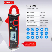 UNI-T UT210E UT210D Clamp Meter AC/DC Digital Voltmeter Ammeter Pliers Multimeter Professional Electrical Multitester