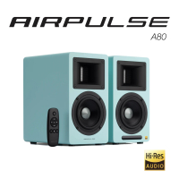【AIRPULSE】A80 主動式揚聲器淺藍