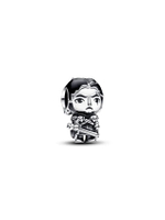 ชาร์ม Project House Jon Snow sterling charm with black and transparent grey enamel สีเงิน