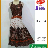 Fashion Daster Batik Kencana Ungu Model Ds Klok Bobok Yukensi Tali Karet Kui