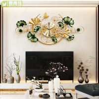 新中式銀杏葉掛件客廳沙發電視背景墻面鐵藝裝飾品壁掛