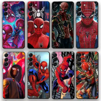 Marvel Spider Man Phone Case For Samsung Galaxy S23 S22 S21 S20 Ultra Plus S20 S21 FE S10 S10e S7 S8 S9 5G Silicone Shell