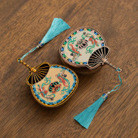 New Dunhuang enamel incense burner, pipe fan, antique-style sandalwood incense burner, disc incense