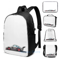 Funny Graphic print 935 its Martini Time USB Charge Backpack men School bags Women bag Travel laptop bag