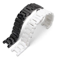 High Quality Concave Ceramic Watch Strap 20mm*11mm 18mm*10mm 16mm*9mm Watch Band Bracelet For Gucci Omega GC Guess Dior Pasha