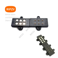 2sets 2A Magnetic 4pin/ 6pin/ 8pin 6mm pitch spring loaded battery connector Customized Pogo Pin Dip