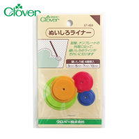 日本可樂牌Clover縫份圈縫份輪4入組57-489(圓形直徑3mm、5mm、7mm、10mm)描線輪奇異輪描線圈縫份器 適拼布縫紉手作娃娃
