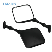 LMoDri Black Dual Sport Motorcycle Mirrors Side Mirrors For Suzuki DR 200 250 DR350 350 DRZ 400 650 DR650 2Pieces/lot