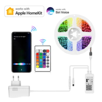 Homekit LED Strip light DoHome WIFI lamp Neon Tape Siri Control RGB Room lights Work With Apple Home