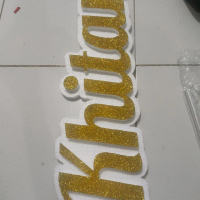 khitan styrofoam warna glitter
