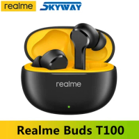 Realme Buds T100 TWS Earphone Bluetooth 5.3 AI Niose Cancelling Wireless Headphone 28 Hour Battery life IPX5 For realme Find 5