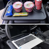 Car Table Holder Steering Wheel Car Laptop Computer Desk Mount Stand Table Eat Work Cart Drink Food Coffee Goods Holder Tray