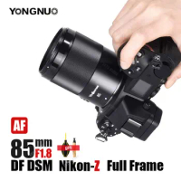 YONGNUO YN85MM F1.8Z DF DSM Lens for Nikon Mirrorless Camera AF Full Frame 85mm F1.8 Lens for Nikon Z6 Z7 ZFC Z50 Z5