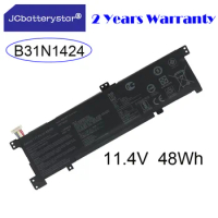 JC new 11.4V 48Wh B31N1424 Laptop Battery For ASUS A400U A401L K401L K401U B5010 500 200 K401LB5010 K401LB5500 K401LB5200