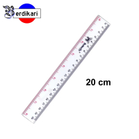 Penggaris Plastik Mika 20 cm Butterfly