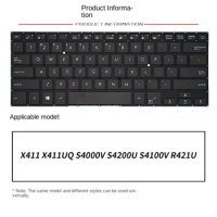 replace suit for ASUS ZenBook X411 X411UQ S4000V S4200U S4100V UX331 X406 Laptop keyboard