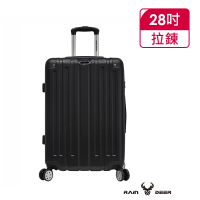 【RAIN DEER】菲爾斯28吋ABS鑽石紋防刮行李箱(礦物黑)