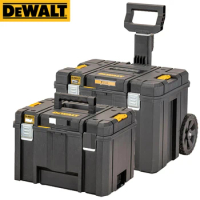 DEWALT DWST83346 DWST83347 TSTAK IP54 Mobile Storage Box Lockable Waterproof Dustproof Stackable Tool Parts Storage Box