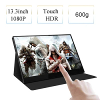13.3 Inch 1080P Portable Monitor For Ps4 Pro Switch Xbox PC Laptop Game Touch Screen For Samsung DEX Huawei EMUI TNT Windows
