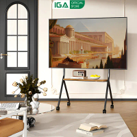 Giá treo tivi di động IGA khung sắt tròn sơn tĩnh điện phù hợp với mọi không gian | GM189
