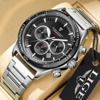 Top Brand Luxury Chronograph Quartz Watch Men Sports Watches Military Army Male Wrist Watch Clock LIGE relogio masculino