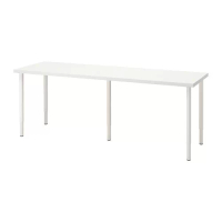 LAGKAPTEN/OLOV 書桌/工作桌, 白色, 200x60 公分