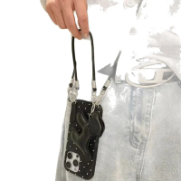 Leather Dog Pendant Crossbody Strap Compatible with Xiaomi 15 Pro Phone Case Xiaomi 14 Soft K80 New 