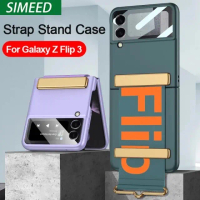 CASE FOR SAMSUNG GALAXY Z FLIP4 5G FLIP 4 STRAP ULTRA THIN COVER