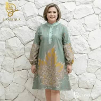 TUNIK KINANTI 03 JUMBO LD 120 LD 130 LD 140 LD 150 | ATASAN BAJU KERJA OVER SIZE BATIK WANITA MOTIF 